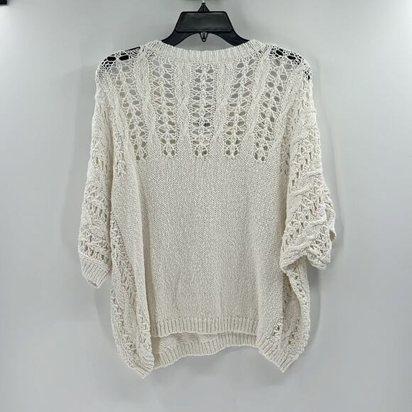 Splendid Collection Women's Short Sleeve Sweater - White - Small - New with tags - Picture 6 of 6